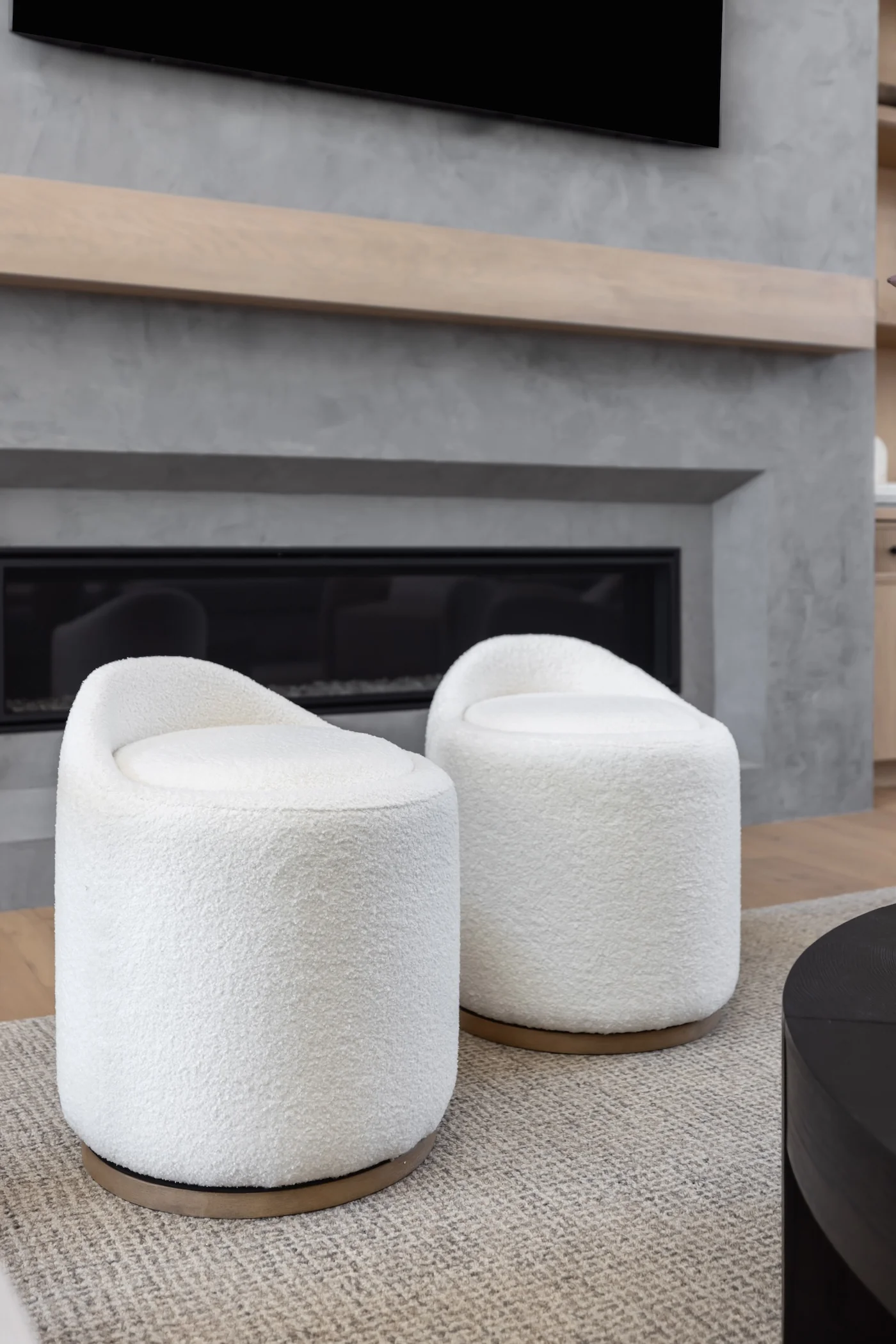 Swirl Swivel Ottoman
