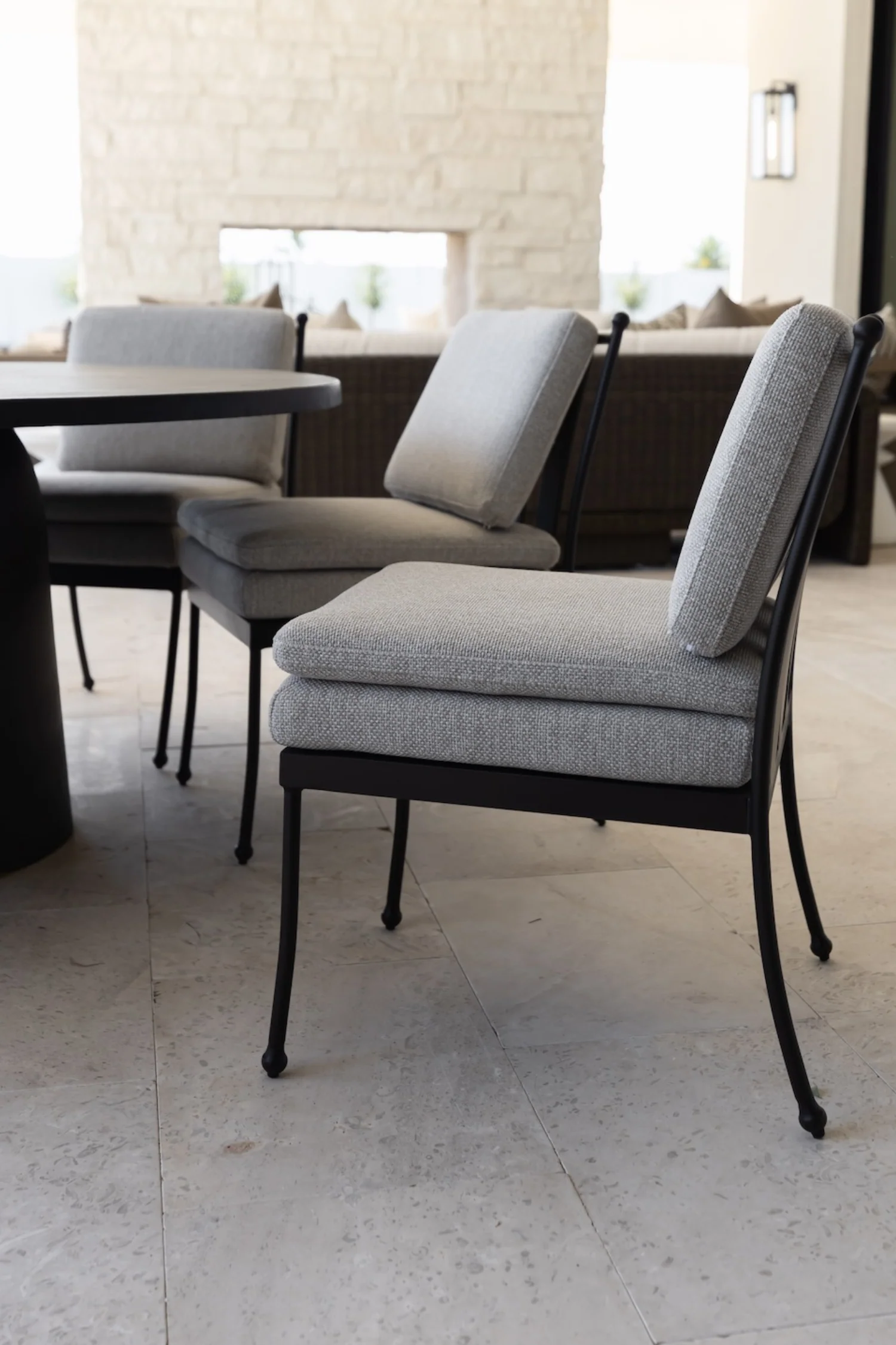 Tally Outdoor Dining Chair - Ecru