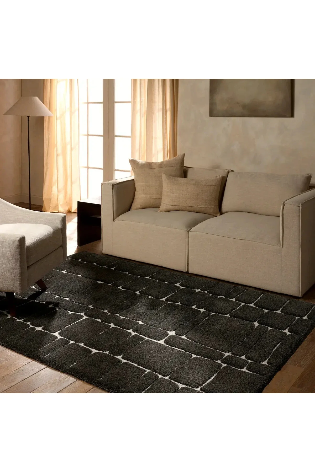 Tazeka Rug - Black - Image 2