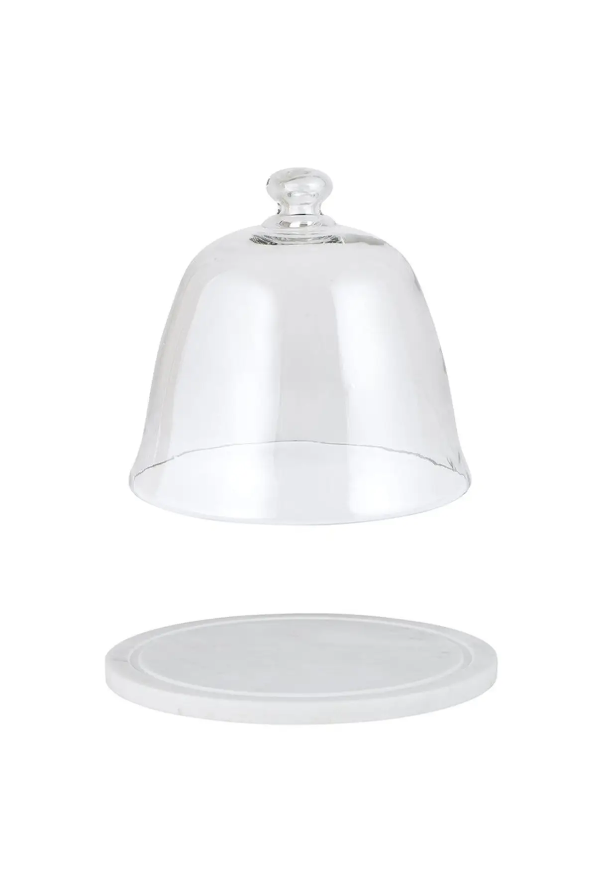 Thelma Marble and Glass Dome Cake Plate - Image 2