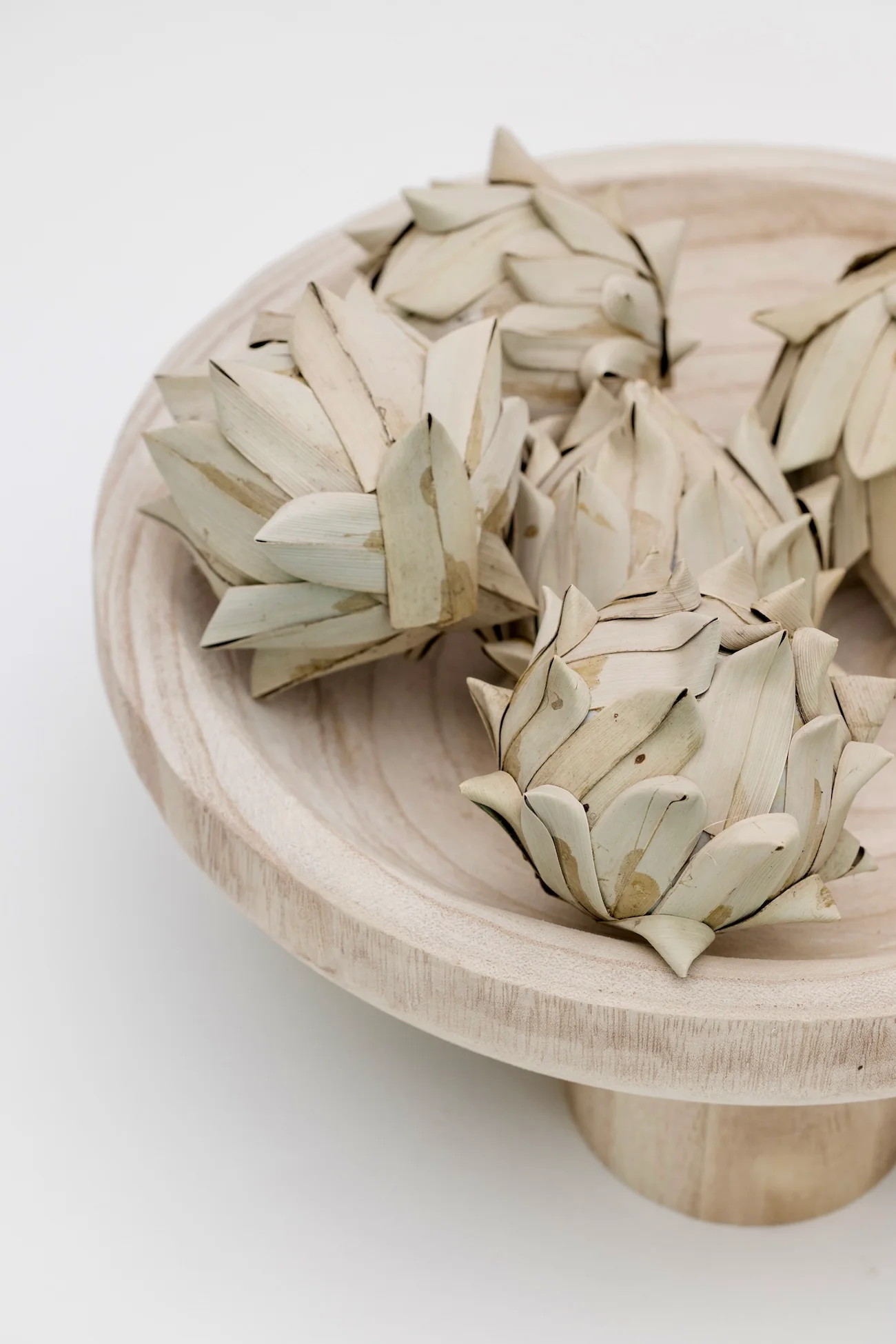 Tilly Paulownia Wood Footed Bowl - Image 2