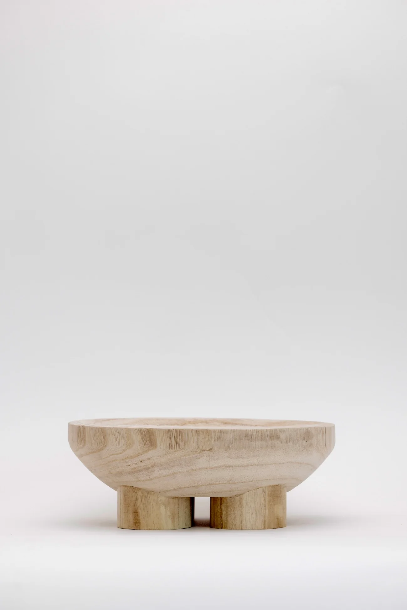 Tilly Paulownia Wood Footed Bowl - Image 4