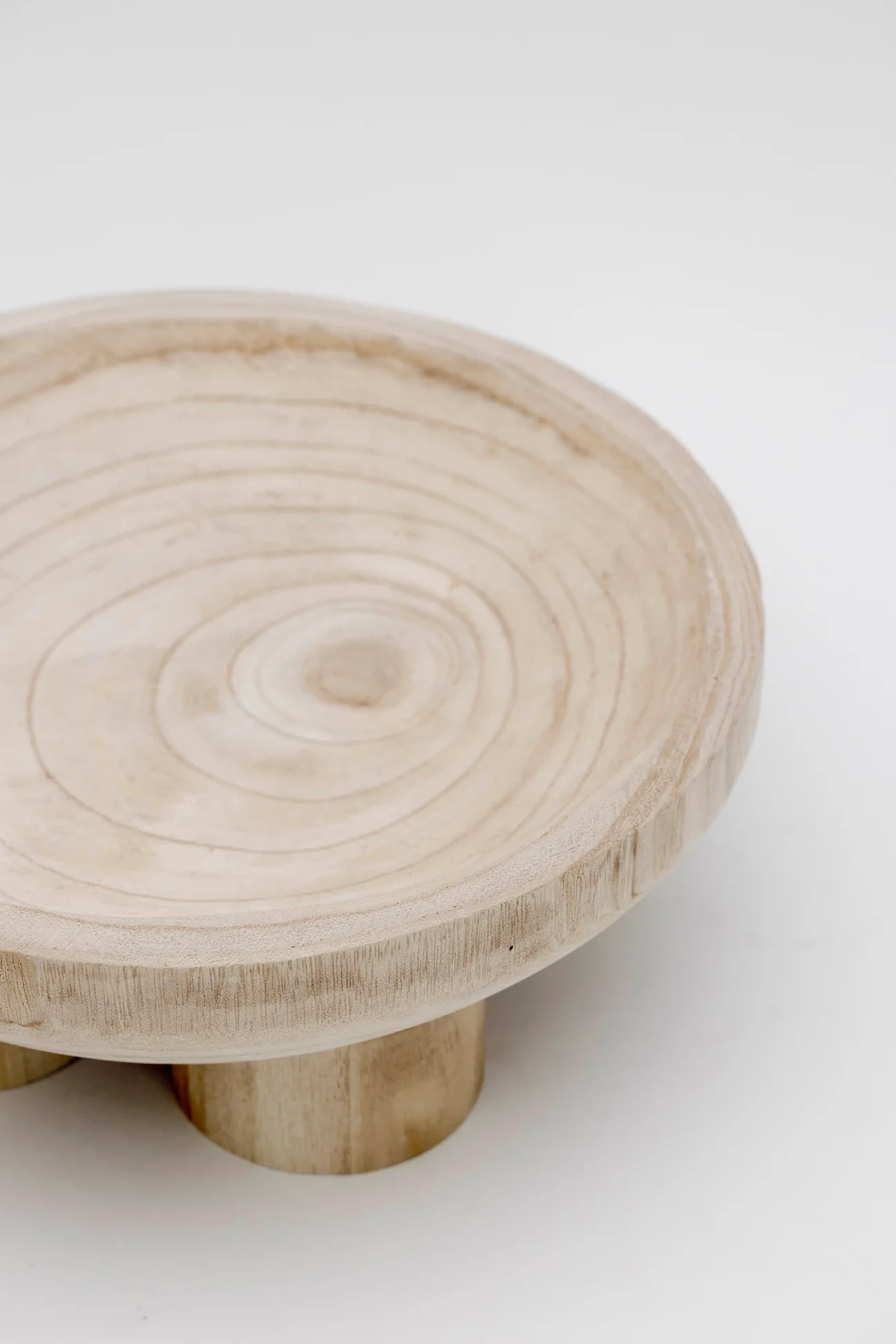 Tilly Paulownia Wood Footed Bowl - Image 5
