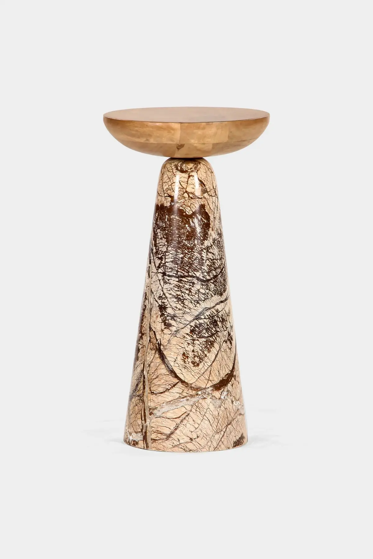Twin Marble Drink Table