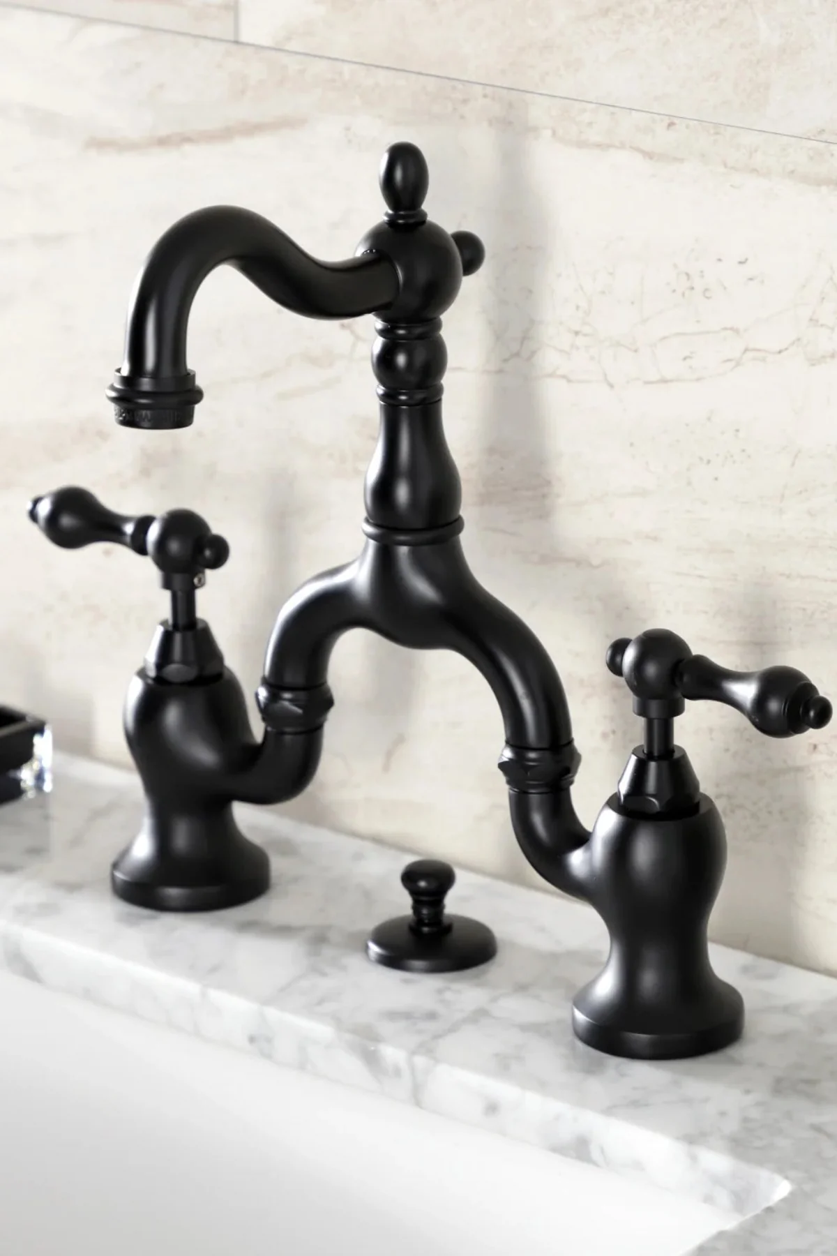Vintage English Country Bridge Bathroom Faucet - Image 19