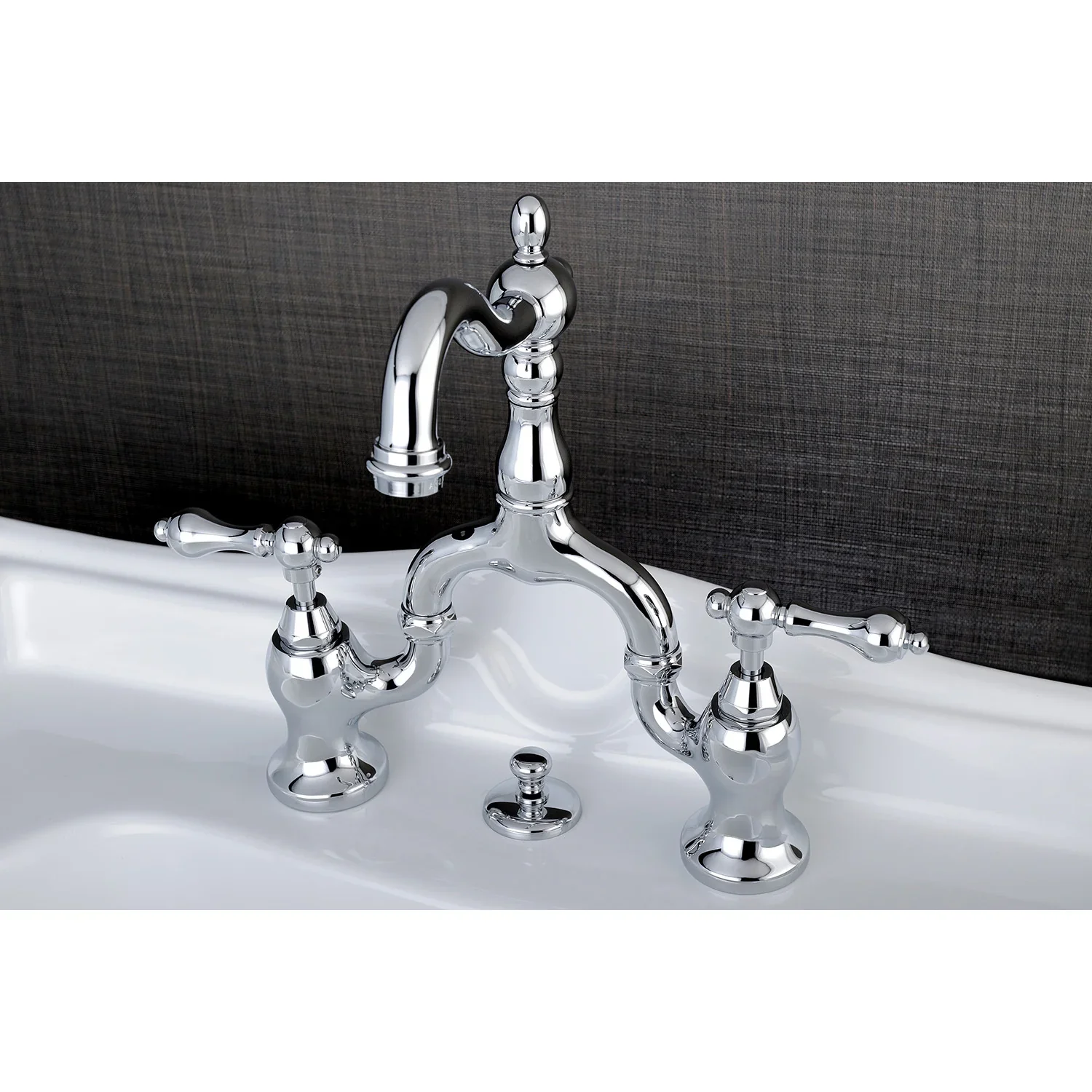 Vintage English Country Bridge Bathroom Faucet - Image 7