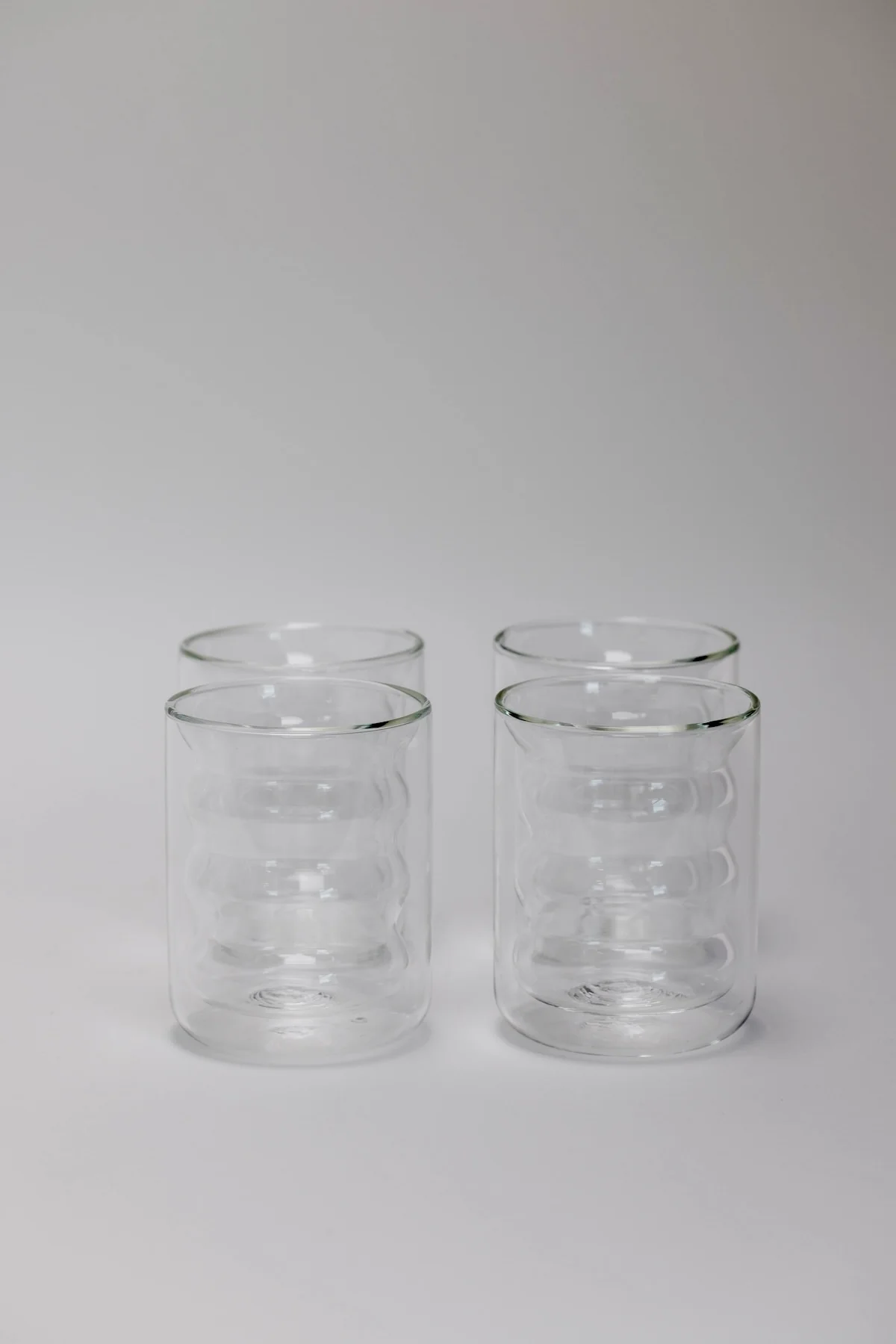 Waves Clear Water Glass - Set of 4 - Image 3