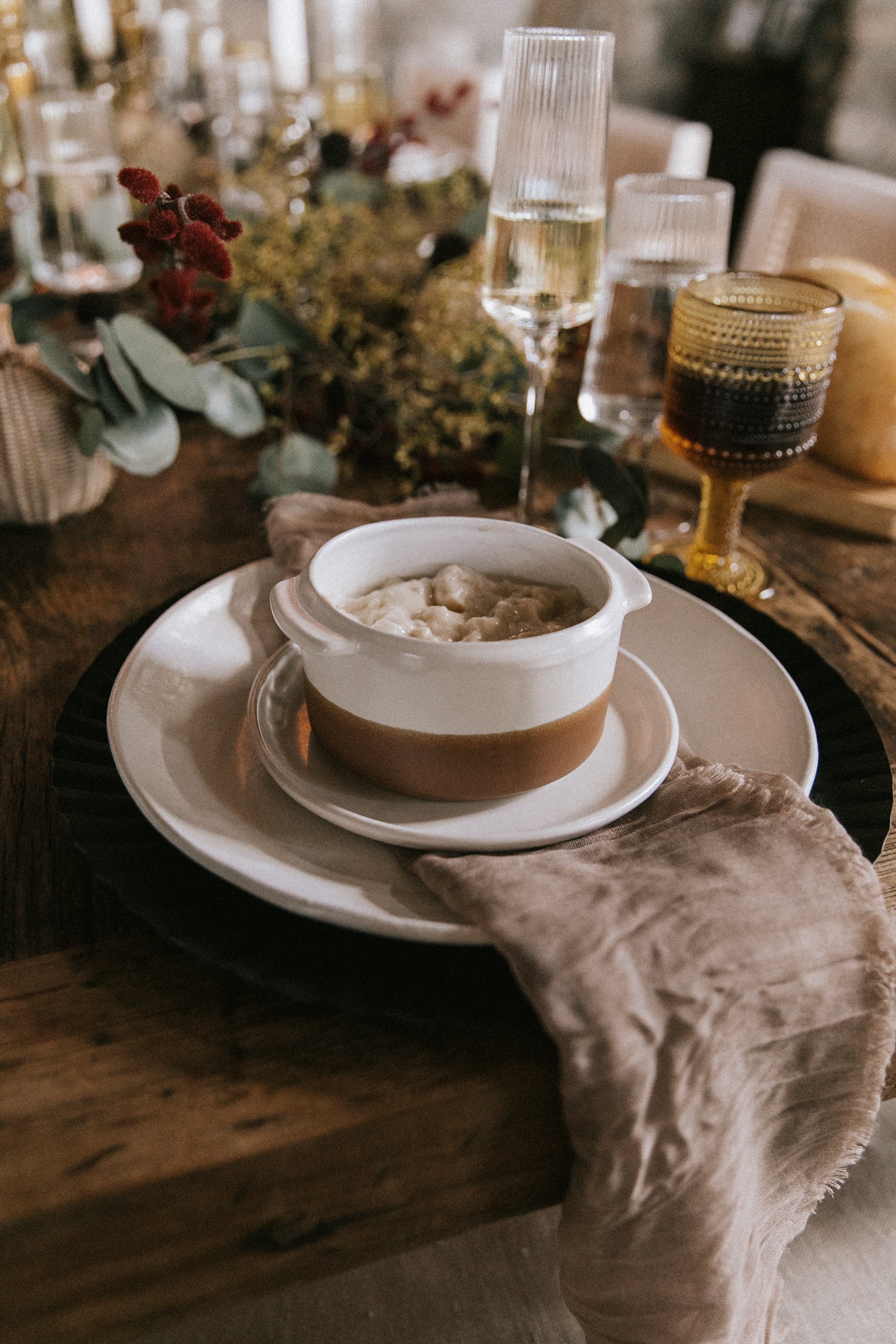 Waylon Soup Bowl - Brown/White - Set of 4 - Image 5