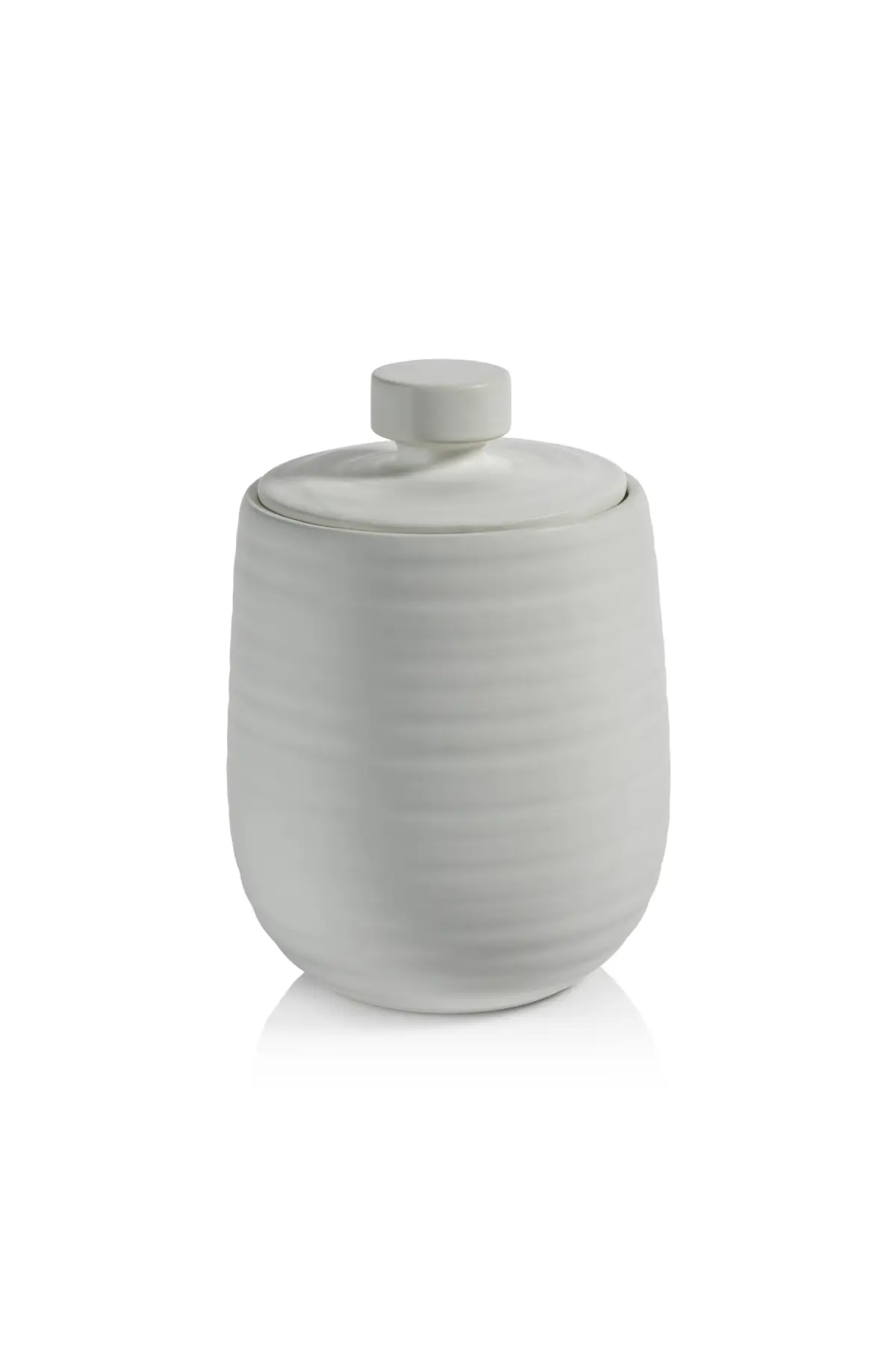 White Lidded Ceramic Decorative Jar - 2 Sizes - Image 2