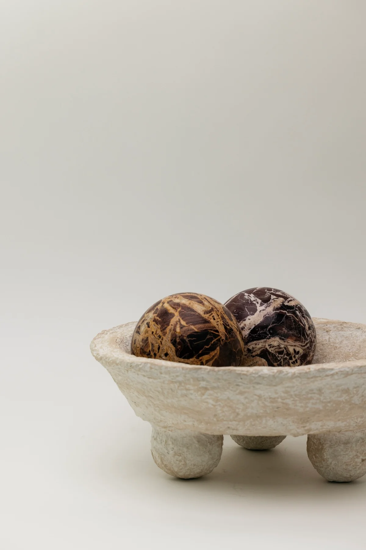 Woodsen Paper Mache Footed Bowl - Image 4